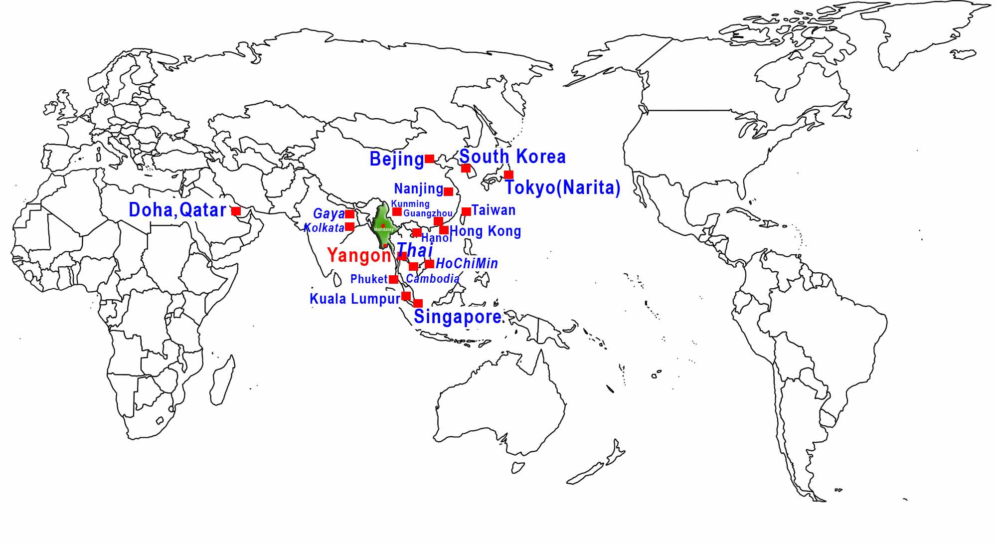 Access Myanmar, How to go Myanmar